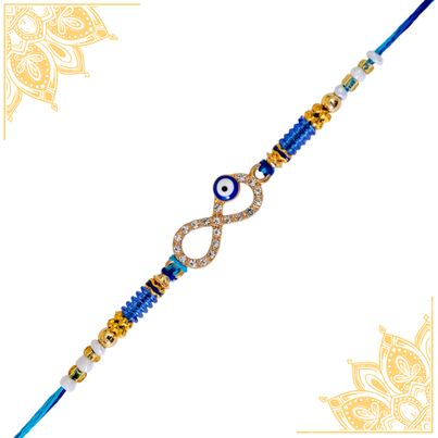 Evil Eye With Infinity Design Rakhi (BANDHAN)