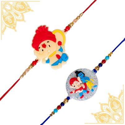 Kids Idol Rakhi with Roli Chawal (Tied Ribbons) Pack of 2 Kids Idol Rakhi with Roli Chawal (Tied Ribbons) Pack of 2
