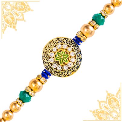 Abstract Single Rakhi (Shree Rakhi) Set of 1 Abstract Single Rakhi (Shree Rakhi) Set of 1