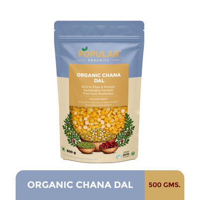 Popular Organics Chana Dal-Split Bengal Gram Popular Organics Chana Dal-Split Bengal Gram