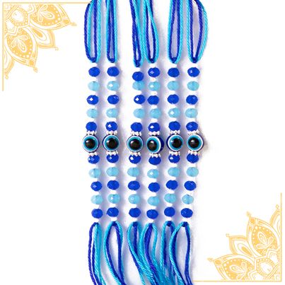 Evil Eye Rakhi (Shree Rakhi) Set of 6 Evil Eye Rakhi (Shree Rakhi) Set of 6
