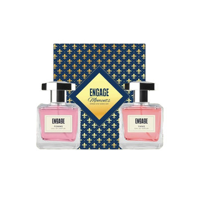 Engage Moments Luxury Perfume Gift for Men, Yang & Femme, Pack of 2, Long Lasting