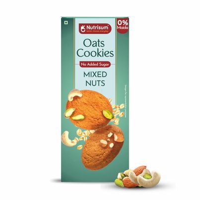 Nutrisum Oats Cookies - No Added Sugar - Mixed Nuts