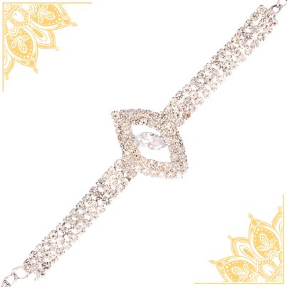 American Diamond Latest Designer Bracelet Rakhi (BANDHAN) American Diamond Latest Designer Bracelet Rakhi (BANDHAN)