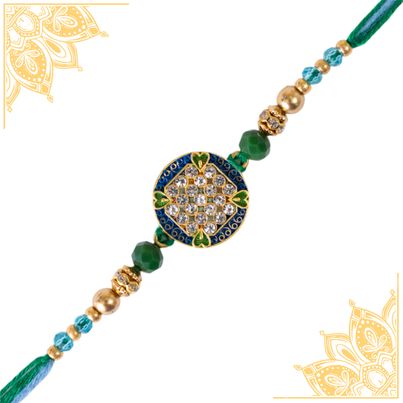 Abstract Single Rakhi (Shree Rakhi) Set of 1 Abstract Single Rakhi (Shree Rakhi) Set of 1