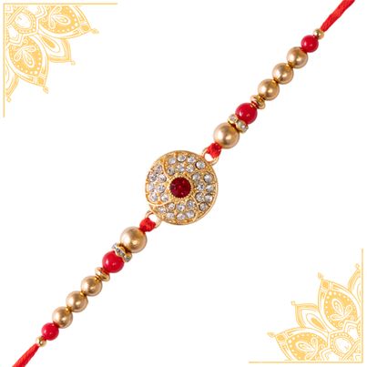 Stone Single Stone Rakhi (Avyaan Rakhi) Set of 1