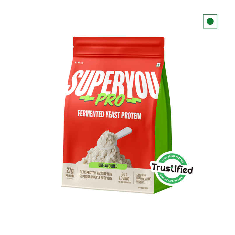 SuperYou Pro Fermented Yeast Protein- Unflavoured | 26g Protein Per Scoop