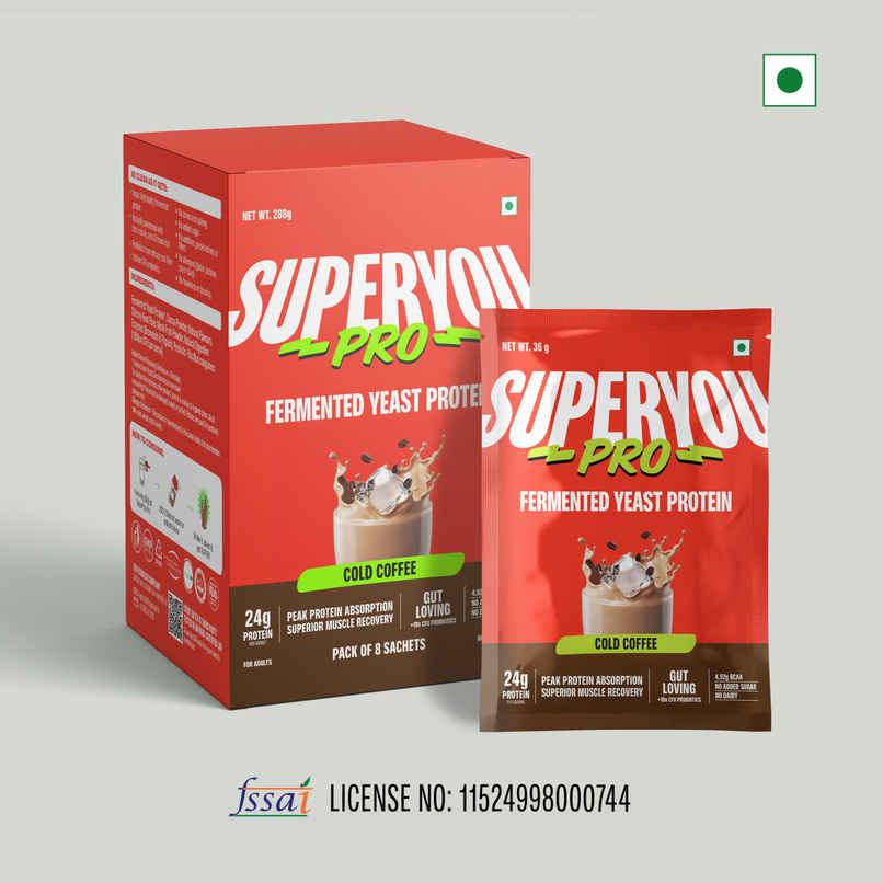 SuperYou Pro Fermented Yeast Protein- Coffee | 24g Protein per sachet SuperYou Pro Fermented Yeast Protein- Coffee | 24g Protein per sachet