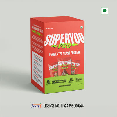 SuperYou Pro Fermented Yeast Protein- Assorted Box | 24g Protein per sachet