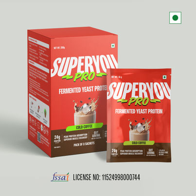 SuperYou Pro Fermented Yeast Protein- Coffee | 24g Protein per sachet