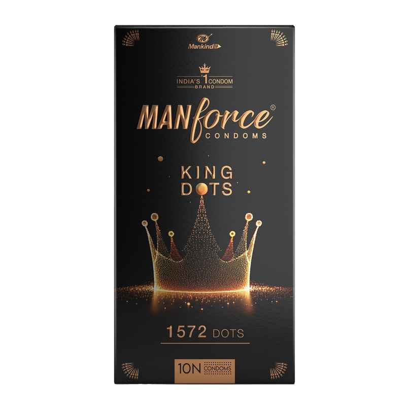 Manforce King Dot | Spiral-Dotted Condom for Enhanced Pleasure