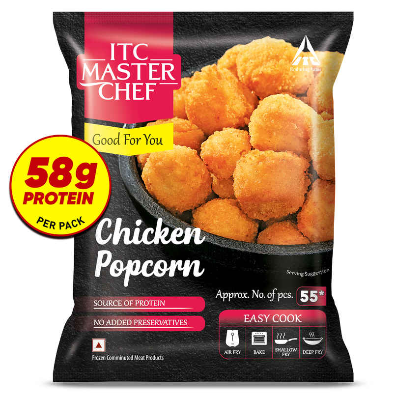 ITC Master Chef Chicken Popcorn | Source of Protein | No Added Preservatives | 55 pieces ITC Master Chef Chicken Popcorn | Source of Protein | No Added Preservatives | 55 pieces