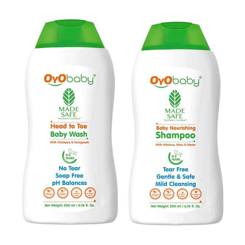 Oyo Baby New Born Head To Toe Body Wash And Shampoo Combo Pack