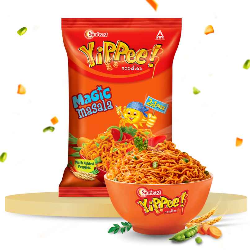 YiPPee! Magic Masala Noodles with Added Veggies - The Better Noodles