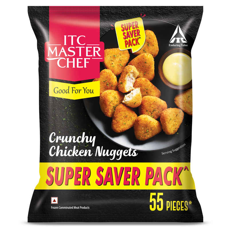 ITC Master Chef Crunchy Chicken Nuggets | Source of Protein | No Added Preservatives | 55 pieces ITC Master Chef Crunchy Chicken Nuggets | Source of Protein | No Added Preservatives | 55 pieces