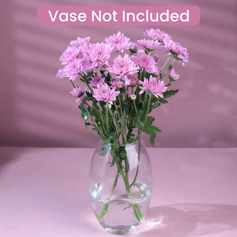 FlowerAura Purple Daisy Twin Stems