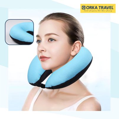 Orka Travel Solid Micro Beads U Neck Pillow - Teal Black Orka Travel Solid Micro Beads U Neck Pillow - Teal Black