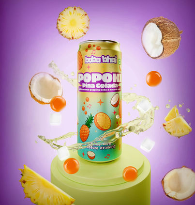 Boba Bhai Pina Colada with Popping Bubbles & Nata de Coco