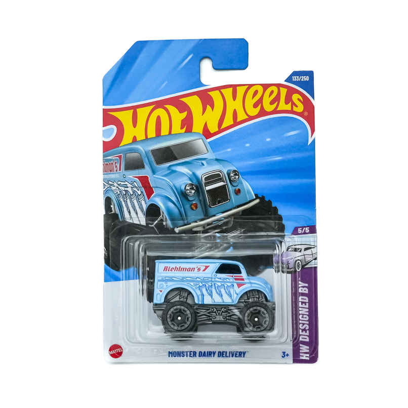 Hot Wheels Worldwide Basic Car | Monster Dairy Delivery Toy Car For Kids & Collectors