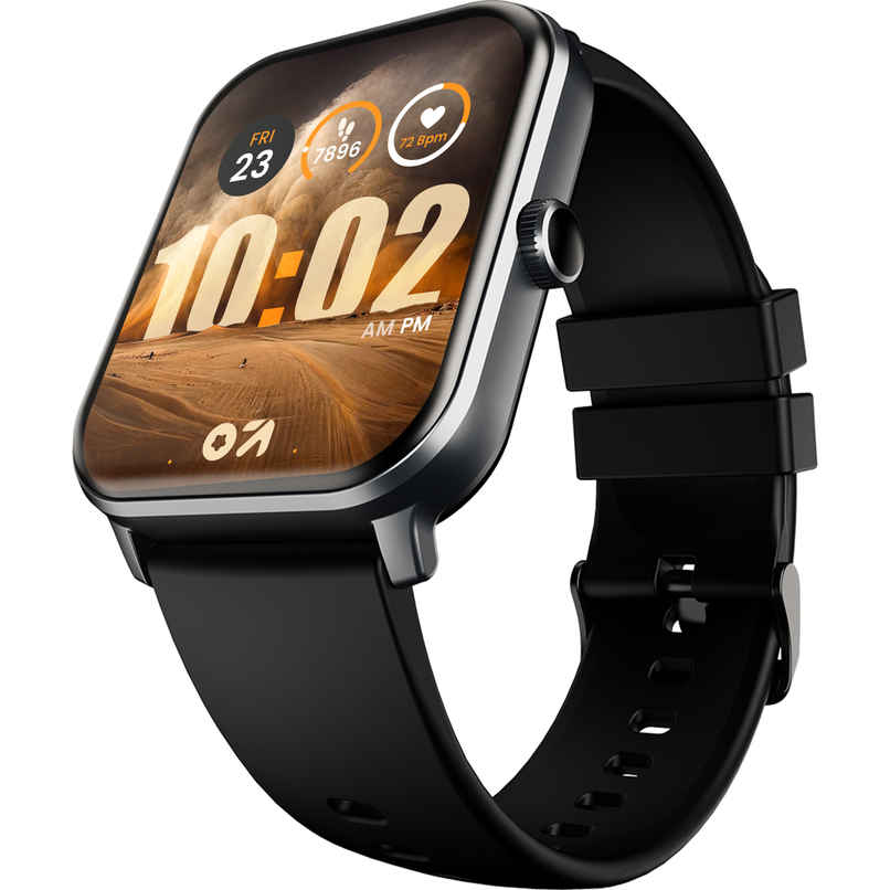 GOBOULT (Formerly Boult) Dive+ Bluetooth Calling | 1.85 inch HD | 150+ Watchfaces | Jet Black