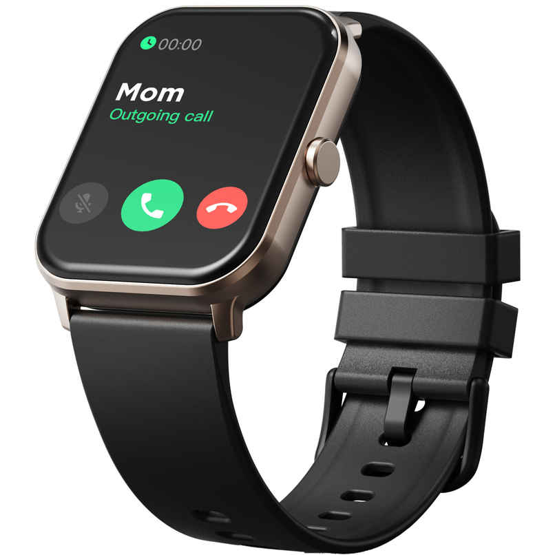 GOBOULT Drift Bt Calling 1.69" Hd , Health Monitoring Smartwatch |Sand Black