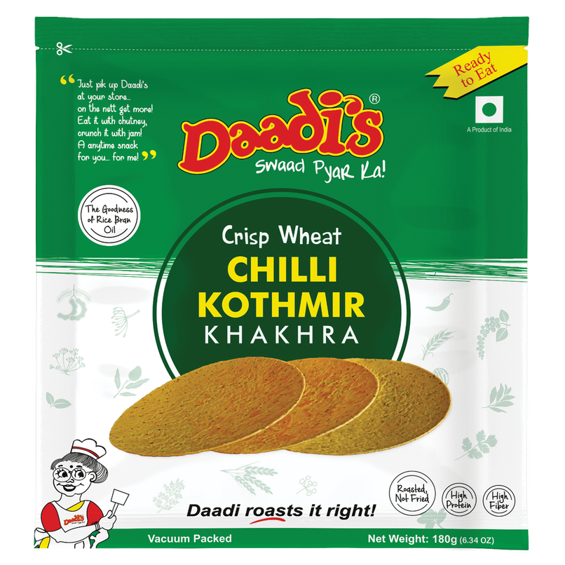 Daadi's Chilly Kothmir Khakhra