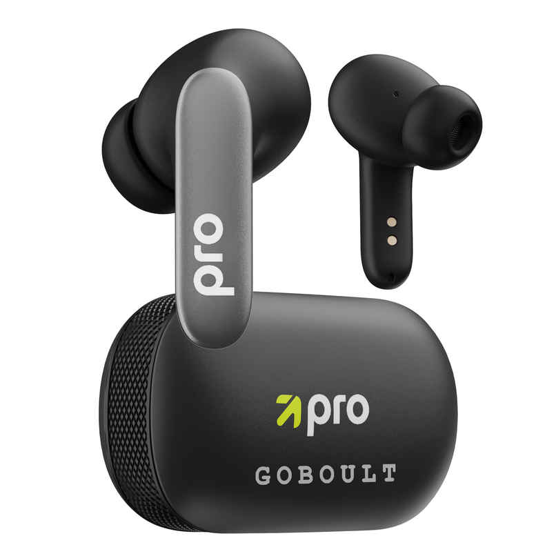 GOBOULT Z20 Y1 Pro TWS Earbuds with 60 Hours Playtime, 4 Mics Clear Calling, 45ms Low Latency, Rich Bass Drivers, IPX5 - Jet Black GOBOULT Z20 Y1 Pro TWS Earbuds with 60 Hours Playtime, 4 Mics Clear Calling, 45ms Low Latency, Rich Bass Drivers, IPX5 - Jet Black