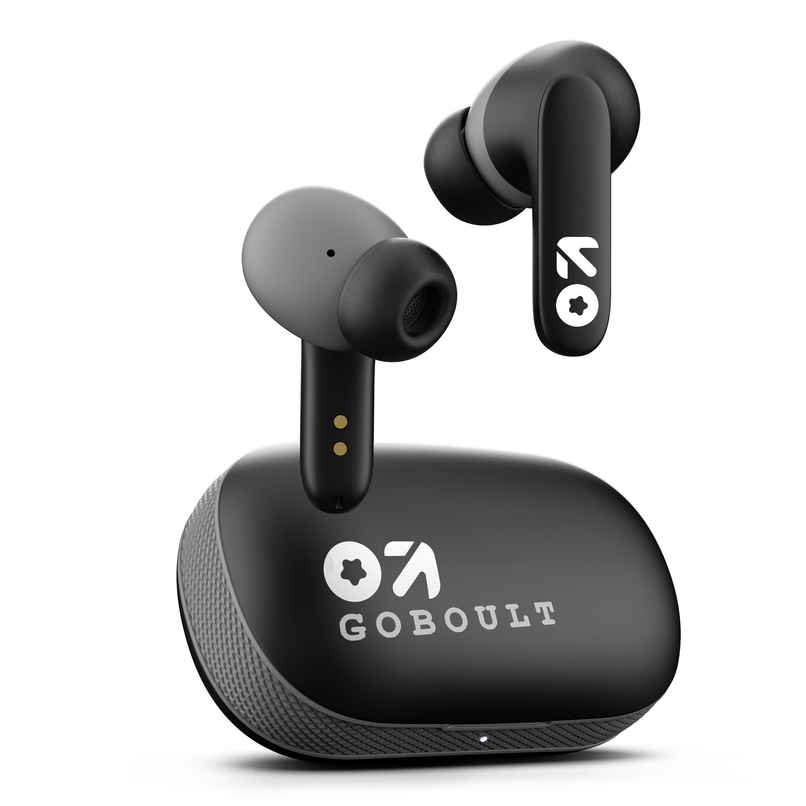 GOBOULT Y1 TWS Earbuds with Zen ENC Mic, 50H Battery, Fast Charging, Pro+ Calling Bluetooth - Black GOBOULT Y1 TWS Earbuds with Zen ENC Mic, 50H Battery, Fast Charging, Pro+ Calling Bluetooth - Black