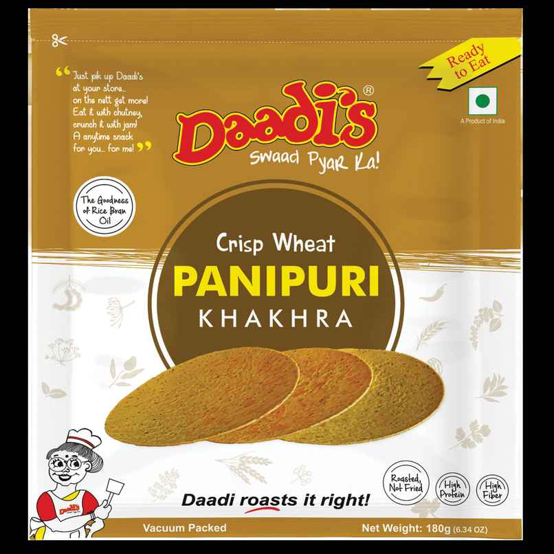 Daadi's Panipuri Khakhra | Savory Snack