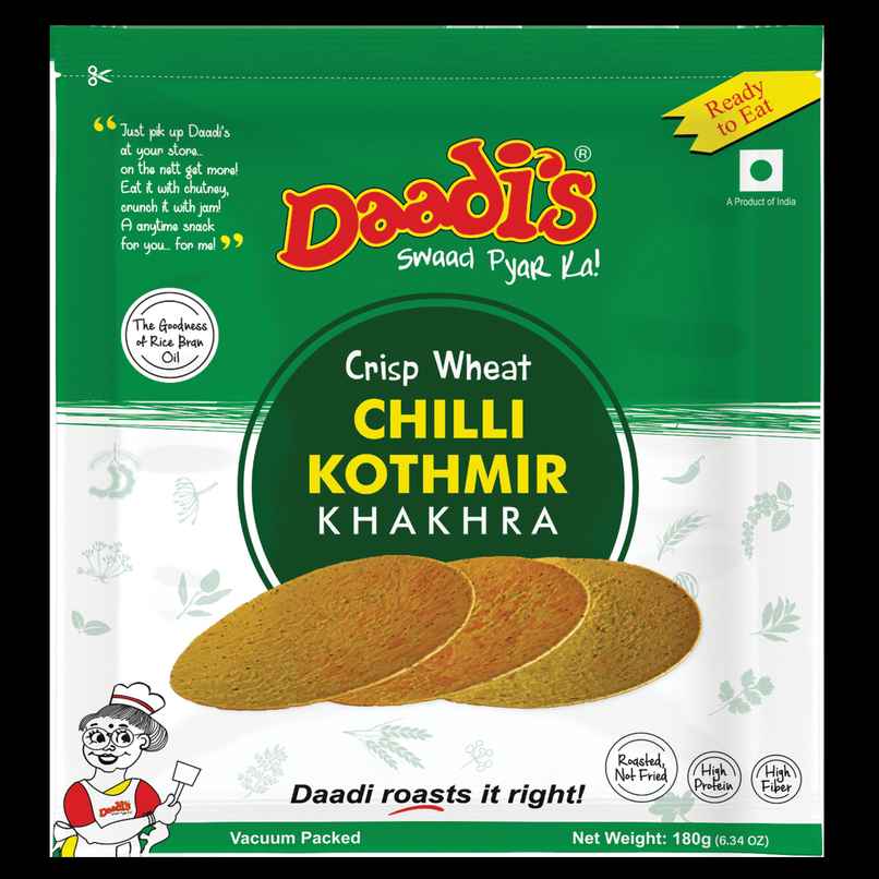 Daadi's Chilly Kothmir Khakhra