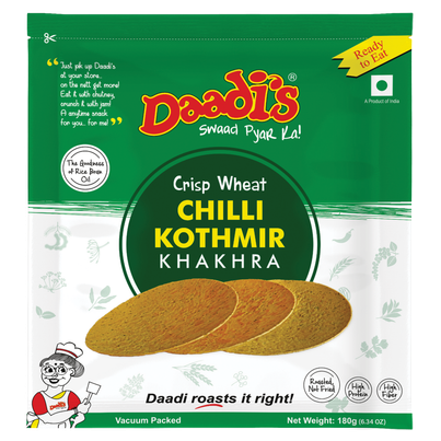 Daadi's Chilly Kothmir Khakhra