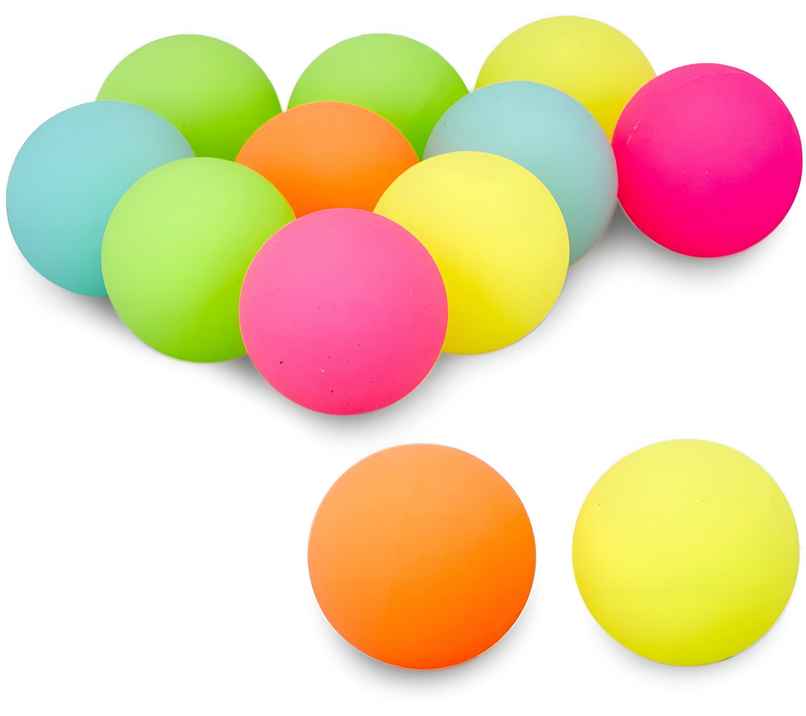 Toyshine High Bounce Crazy Rubber Balls for Kids and Adults - 35 mm