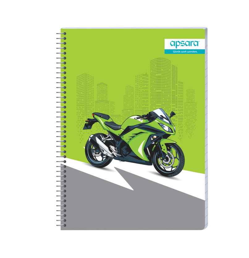 Apsara Spiral Bound 5 Subject Unruled Notebook 60gsm | 24 x 18 cm | 252 Pages | Covers May Differ Apsara Spiral Bound 5 Subject Unruled Notebook 60gsm | 24 x 18 cm | 252 Pages | Covers May Differ