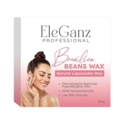 EleGanz Professional Brazilian Beans Hair Removal 100% Natural Liposoluble Wax