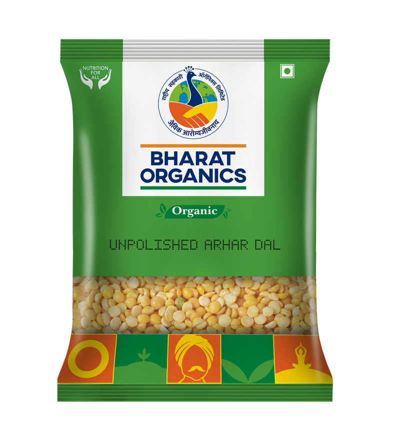 Bharat Organics Unpolished Arhar Dal Bharat Organics Unpolished Arhar Dal