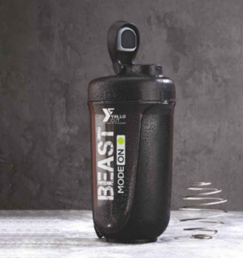 YELLOCUT Protein Shaker | Black | 500 ml