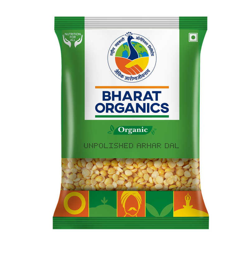 Bharat Organics Unpolished Arhar Dal Bharat Organics Unpolished Arhar Dal