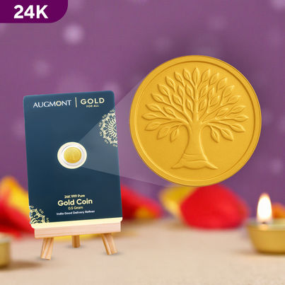 24 Karat 999 Pure Gold Coin | 0.5 g | Augmont