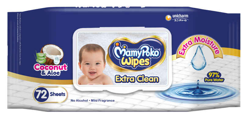 MamyPoko Extra clean wipes (72)
