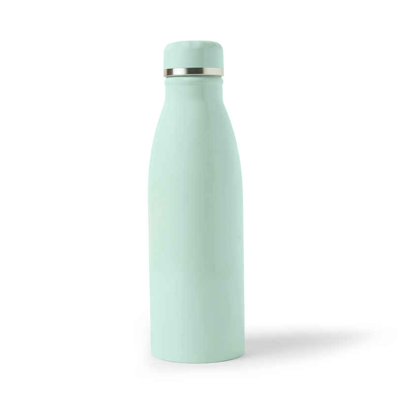 United Colors of Benetton Stainless Steel Water Bottle Single Wall Leakproof BPA Free Green