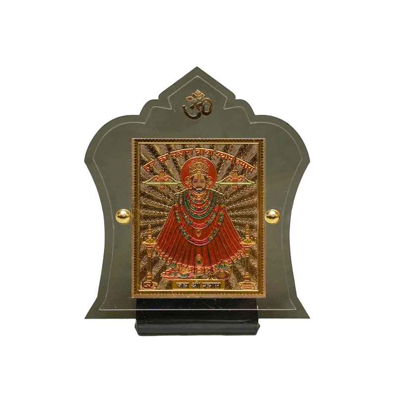 Divine Vibes Khatushyam Ji Design Photo Frame for Car Dashboard - Big