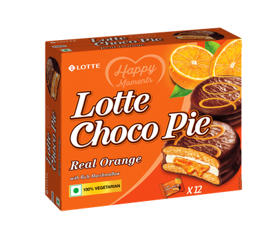Lotte Choco Pie Real Orange