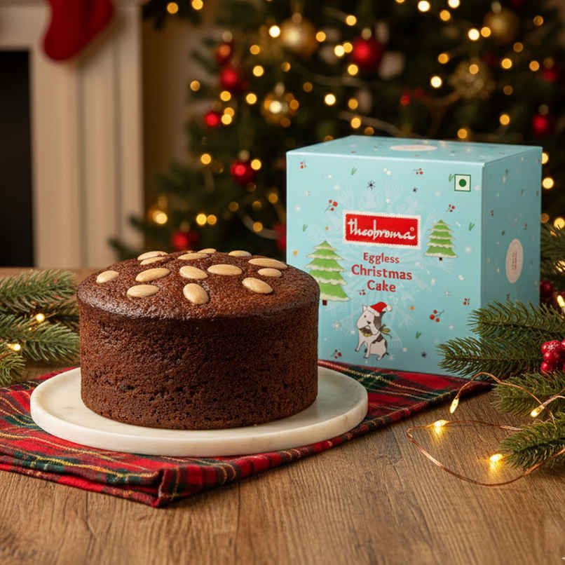 Theobroma Christmas Plum Cake | Eggless/Veg