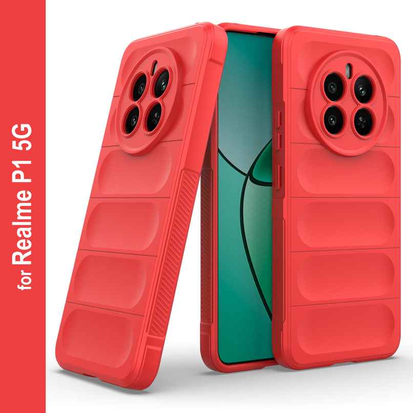 Zapcase Back Cover for Realme P1 5G | Magic-Red