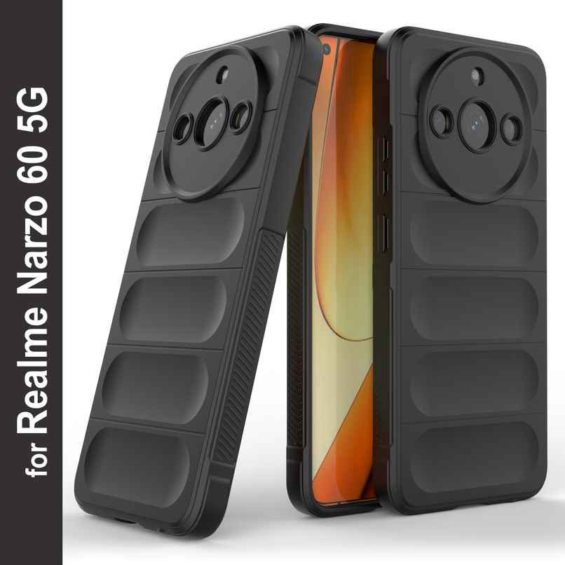 Zapcase Back Cover for Realme Narzo 60 5G | Magic-Black