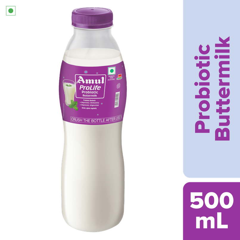 Amul Prolife Probiotic Buttermilk Bottle