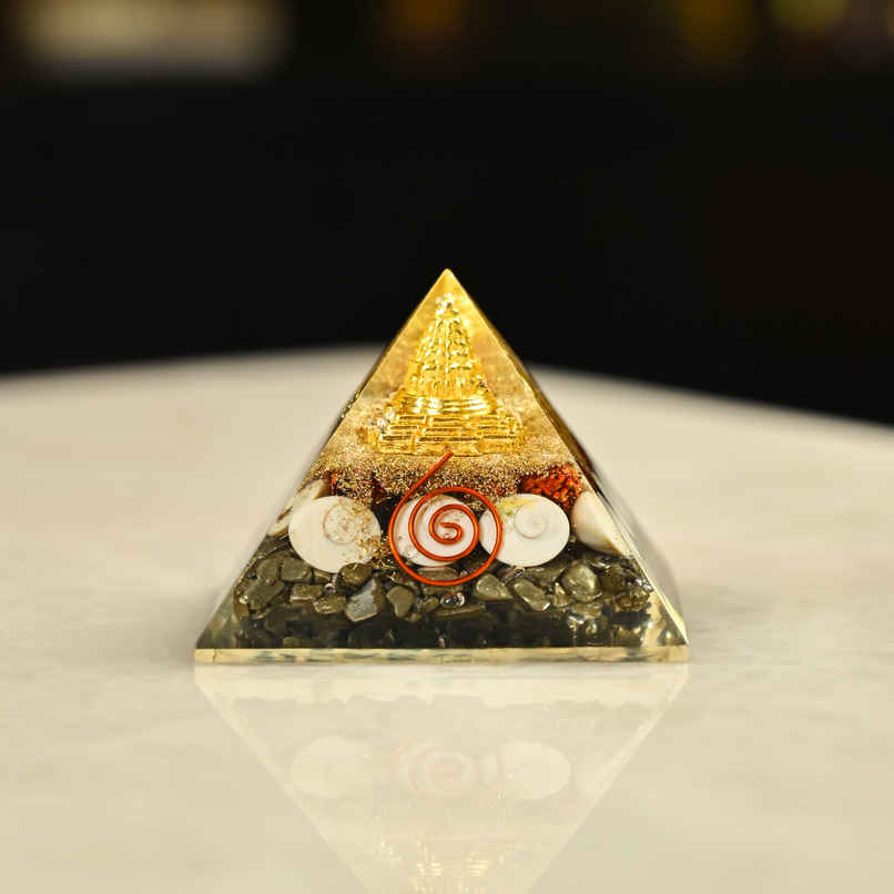 Hindcraft Money Magnet Pyrite Pyramid