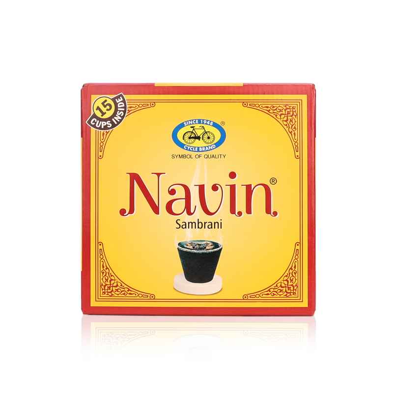 Pure Navin Sambrani Dhoop Cups For Pooja | 15 Cups | Cycle