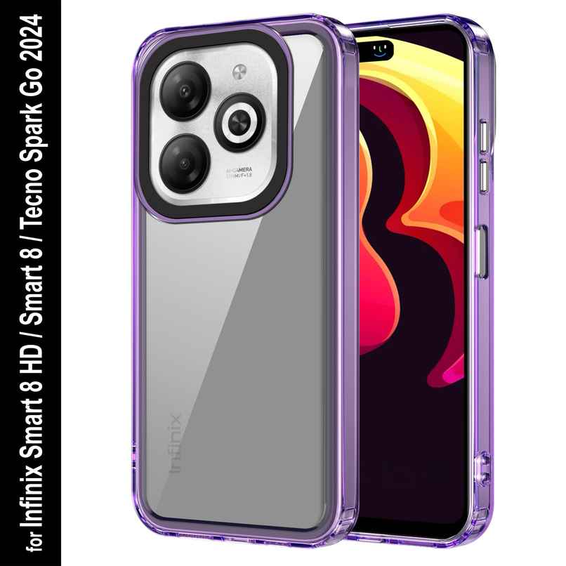 Zapcase Back Cover for Infinix Smart 8 HD | Space-Purple