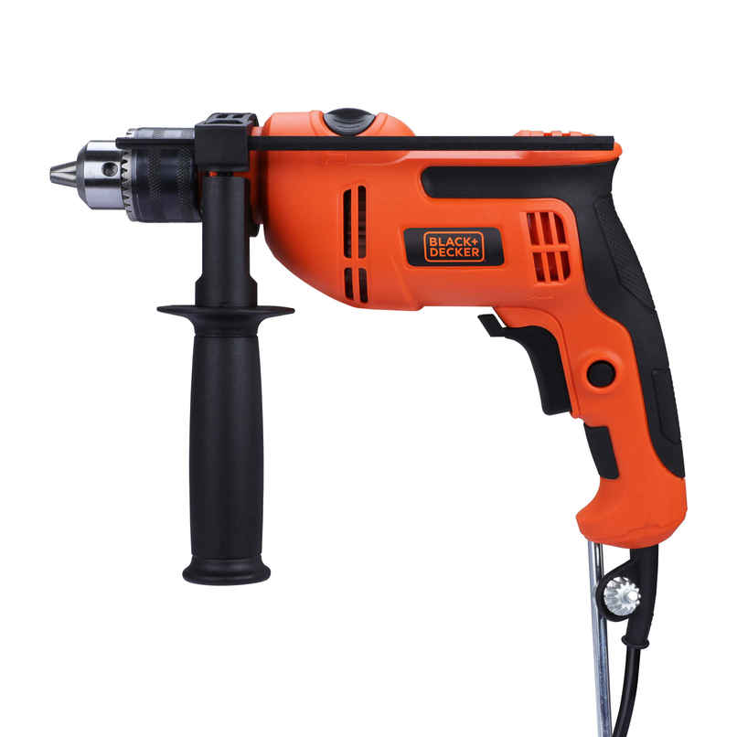 BLACK+DECKER BED550-IN 550 W, 13mm Corded Variable Speed Ergonomic Reversible Hammer Drill, Orange BLACK+DECKER BED550-IN 550 W, 13mm Corded Variable Speed Ergonomic Reversible Hammer Drill, Orange